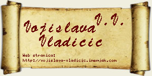 Vojislava Vladičić vizit kartica